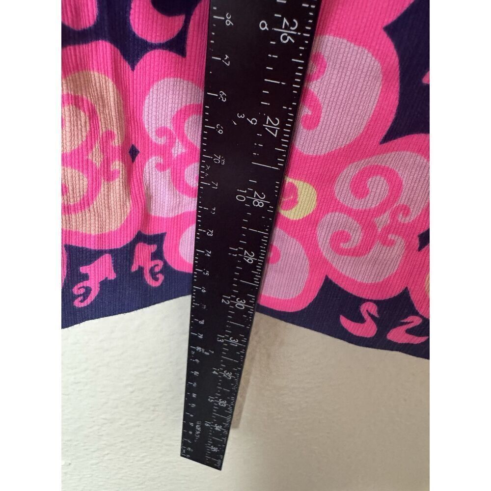 Women's Lilly Pulitzer Delia Pink Blue Fountain Hopping Sleeveless Shift Dress 0 - Picture 5 of 7